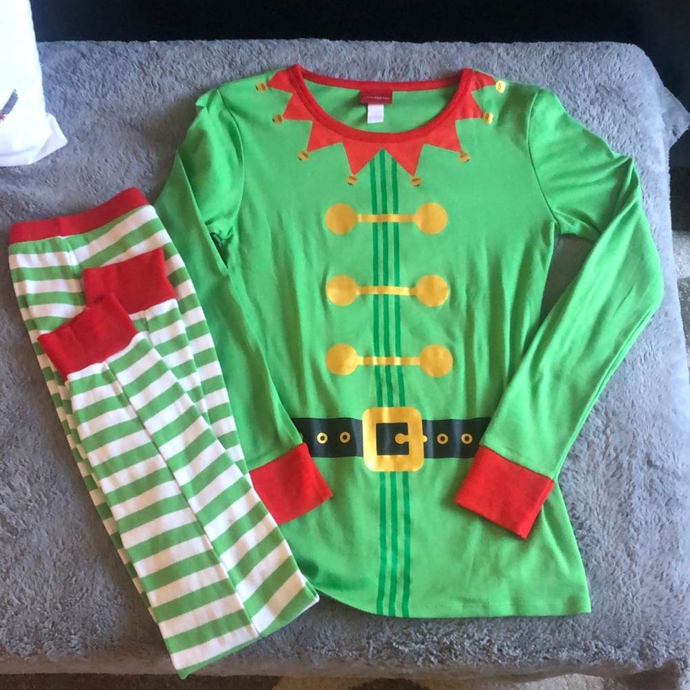 Women’s Elf Christmas Pajama Set - Size Small